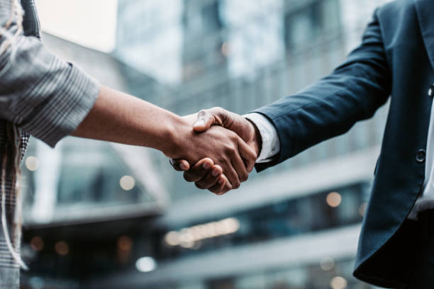 Shaking hands